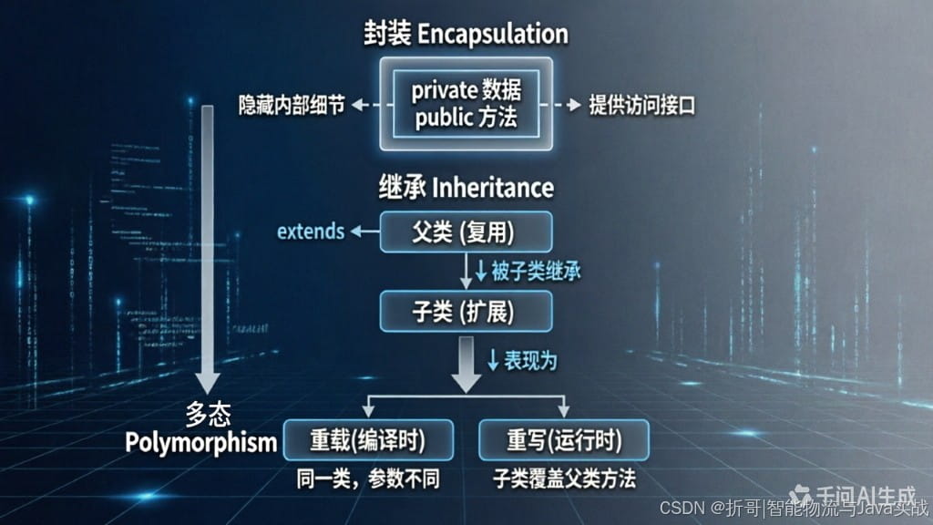 Java三大特性举场景例子说明(附图解+比喻+JVM底层原理+追问)